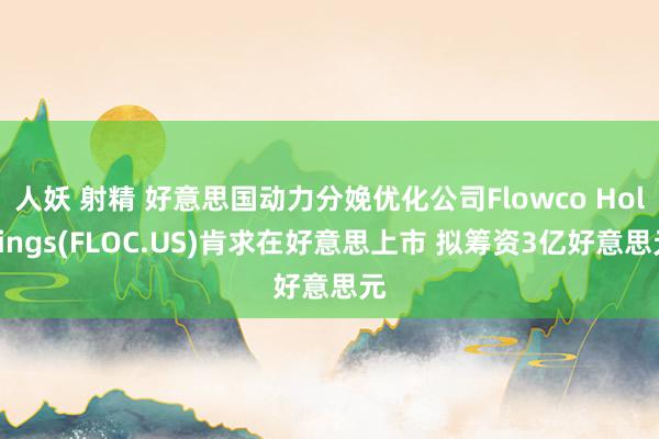 人妖 射精 好意思国动力分娩优化公司Flowco Holdings(FLOC.US)肯求在好意思上市 拟筹资3亿好意思元